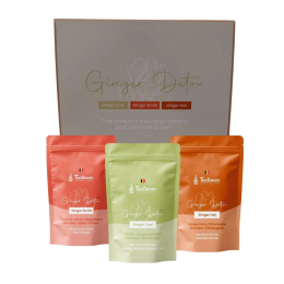 Coffret détox Ginger cool Ginger smith Ginger Hot 3 x 50 g - Teatower